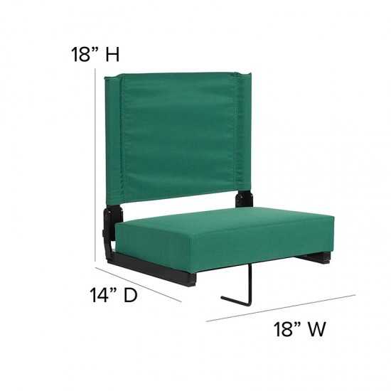 500 LB. Weight Capacity Lightweight Aluminum Frame and Ultra-Padded Seat in Hunter Green