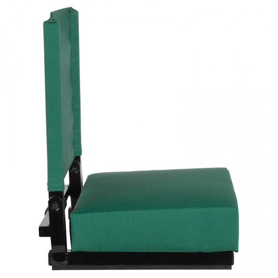 500 LB. Weight Capacity Lightweight Aluminum Frame and Ultra-Padded Seat in Hunter Green