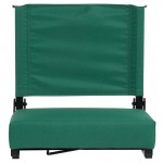 500 LB. Weight Capacity Lightweight Aluminum Frame and Ultra-Padded Seat in Hunter Green