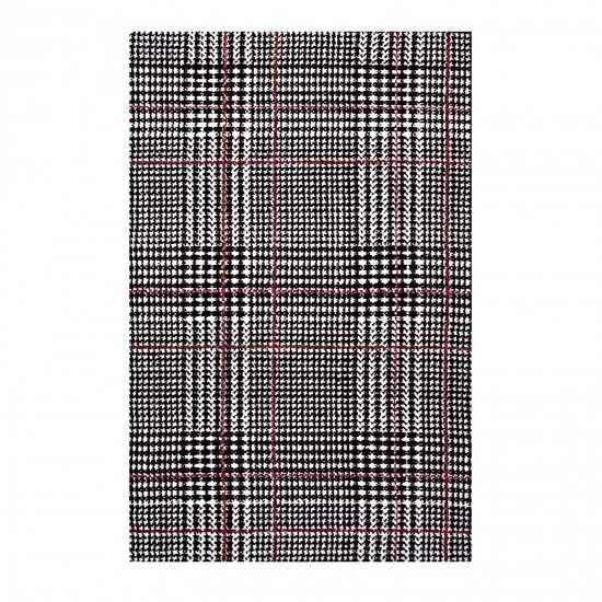 Kaja Abstract Plaid 5x8 Area Rug