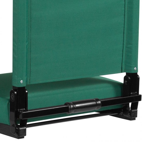 500 LB. Weight Capacity Lightweight Aluminum Frame and Ultra-Padded Seat in Hunter Green