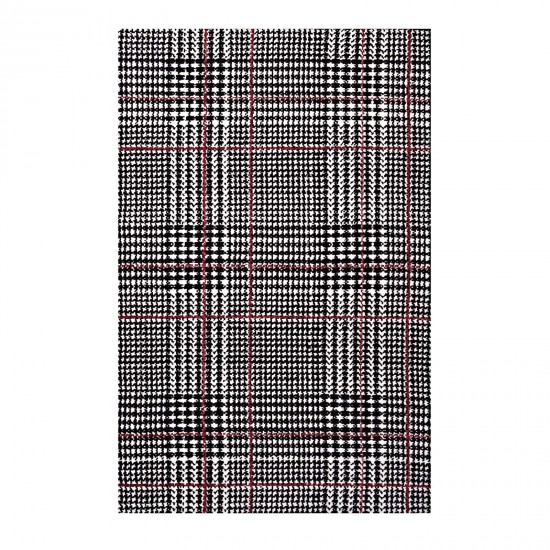 Kaja Abstract Plaid 8x10 Area Rug