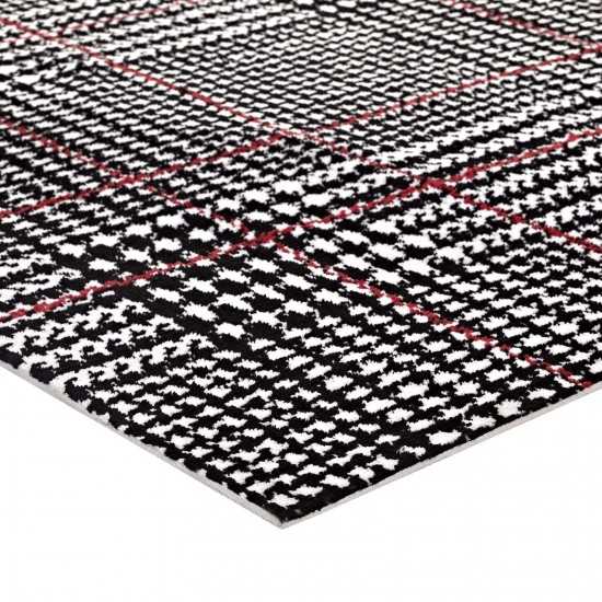 Kaja Abstract Plaid 8x10 Area Rug