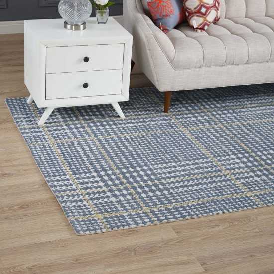 Kaja Abstract Plaid 8x10 Area Rug