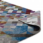 Lavendula Triangle Mosaic 4x6 Area Rug