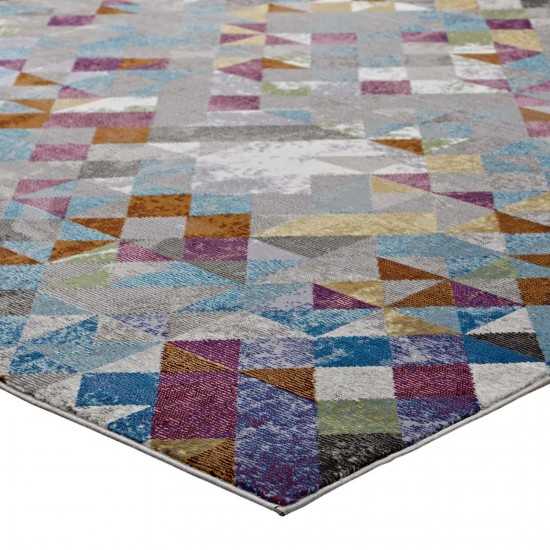 Lavendula Triangle Mosaic 5x8 Area Rug