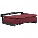 500 LB. Weight Capacity Lightweight Aluminum Frame and Ultra-Padded Seat in Maroon