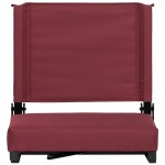 500 LB. Weight Capacity Lightweight Aluminum Frame and Ultra-Padded Seat in Maroon