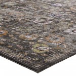 Minu Distressed Floral Lattice 8x10 Area Rug