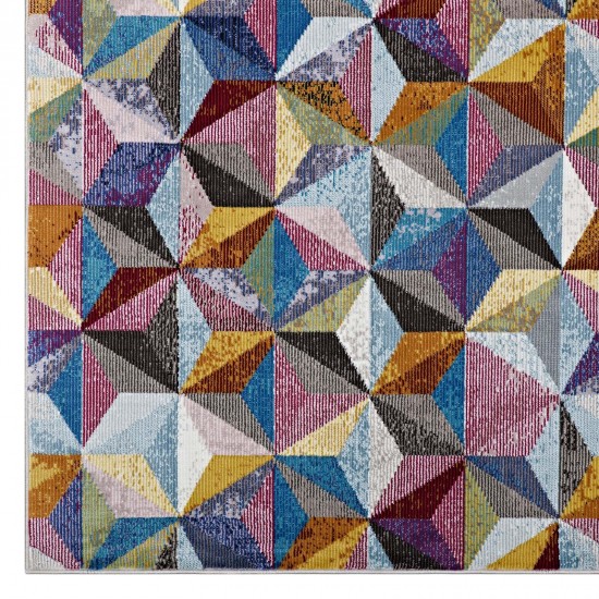 Arisa Geometric Hexagon Mosaic 5x8 Area Rug