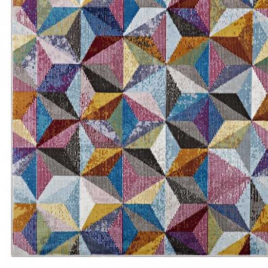 Arisa Geometric Hexagon Mosaic 8x10 Area Rug