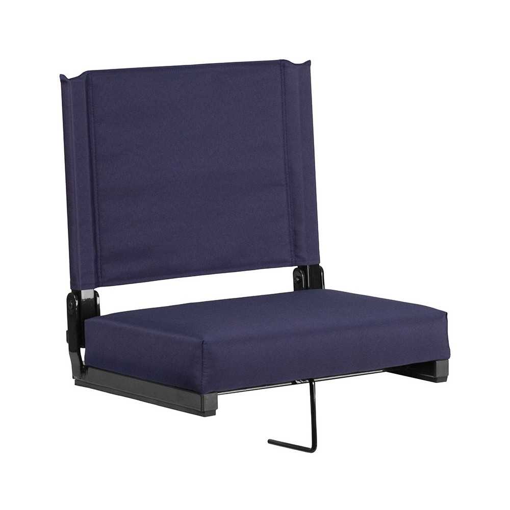 500 LB. Weight Capacity Lightweight Aluminum Frame and Ultra-Padded Seat in Navy 500 LB. Weight Capacity Lightweight Aluminum Frame and Ultra-Padded Seat in Navy