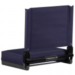 500 LB. Weight Capacity Lightweight Aluminum Frame and Ultra-Padded Seat in Navy