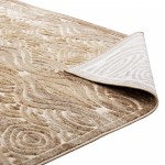 Kennocha Rustic Vintage Abstract Waves 5x8 Area Rug