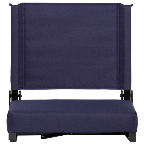 500 LB. Weight Capacity Lightweight Aluminum Frame and Ultra-Padded Seat in Navy