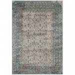 Dilys Distressed Vintage Floral Lattice 5x8 Area Rug