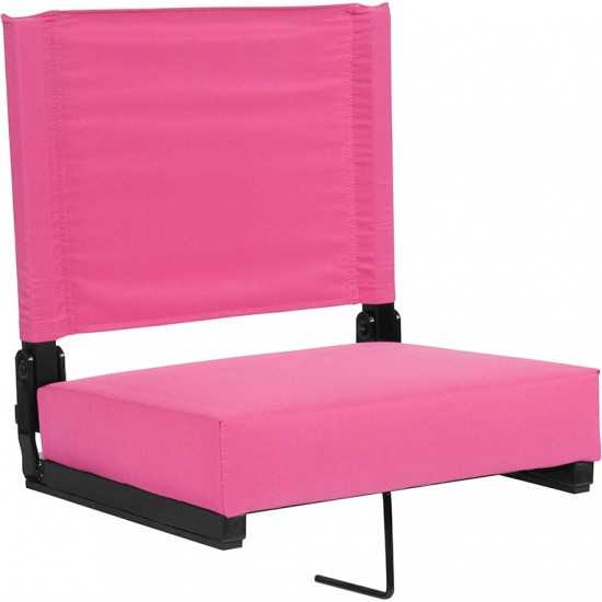 500 LB. Weight Capacity Lightweight Aluminum Frame and Ultra-Padded Seat in Pink