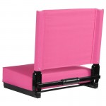 500 LB. Weight Capacity Lightweight Aluminum Frame and Ultra-Padded Seat in Pink