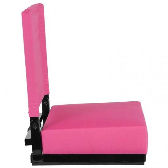 500 LB. Weight Capacity Lightweight Aluminum Frame and Ultra-Padded Seat in Pink