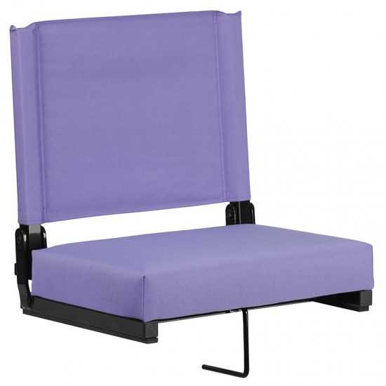 500 LB. Weight Capacity Lightweight Aluminum Frame and Ultra-Padded Seat in Purple