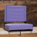 500 LB. Weight Capacity Lightweight Aluminum Frame and Ultra-Padded Seat in Purple