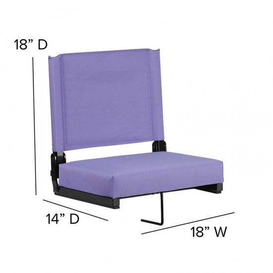 500 LB. Weight Capacity Lightweight Aluminum Frame and Ultra-Padded Seat in Purple