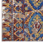 Centehua Distressed Southwestern Aztec 5x8 Area Rug