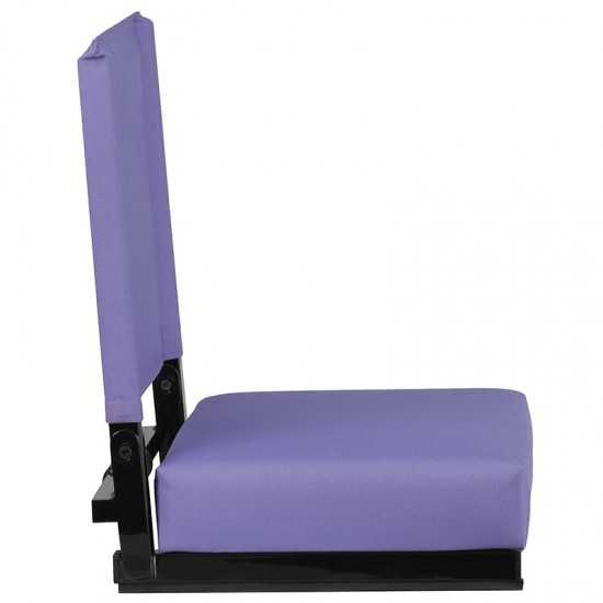 500 LB. Weight Capacity Lightweight Aluminum Frame and Ultra-Padded Seat in Purple