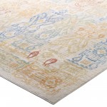 Solimar Distressed Southwestern Aztec 4x6 Area Rug