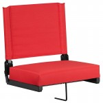 500 LB. Weight Capacity Lightweight Aluminum Frame and Ultra-Padded Seat in Red