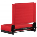 500 LB. Weight Capacity Lightweight Aluminum Frame and Ultra-Padded Seat in Red