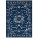 Lilja Distressed Vintage Persian Medallion 8x10 Area Rug