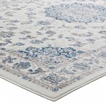 Lilja Distressed Vintage Persian Medallion 8x10 Area Rug