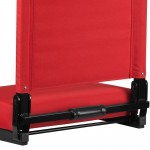 500 LB. Weight Capacity Lightweight Aluminum Frame and Ultra-Padded Seat in Red