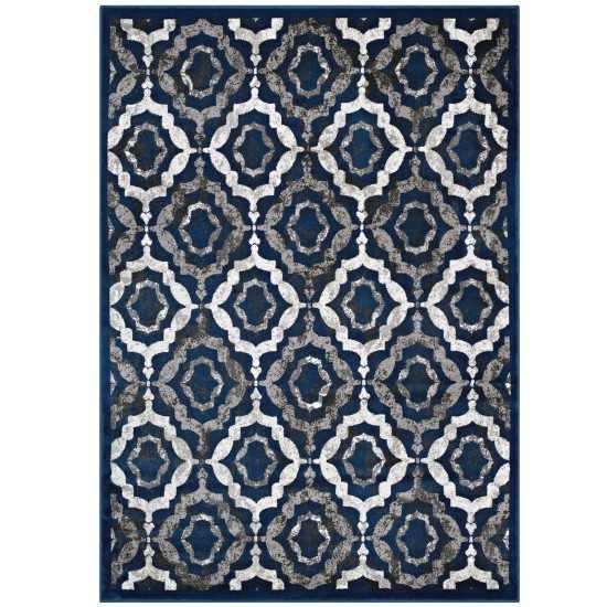 Kalinda Rustic Vintage Moroccan Trellis 5x8 Area Rug