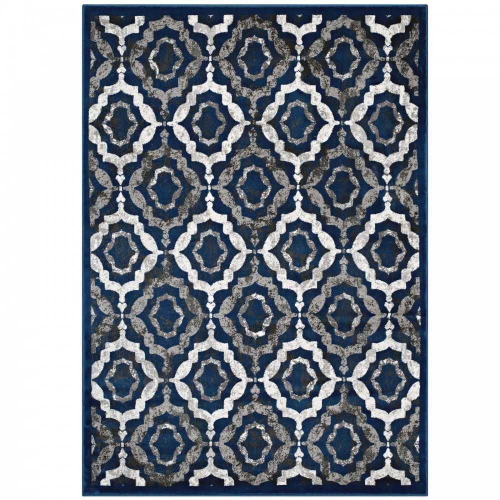 Kalinda Rustic Vintage Moroccan Trellis 5x8 Area Rug