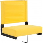 500 LB. Weight Capacity Lightweight Aluminum Frame and Ultra-Padded Seat in Yellow