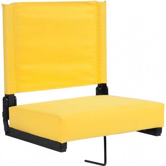 500 LB. Weight Capacity Lightweight Aluminum Frame and Ultra-Padded Seat in Yellow