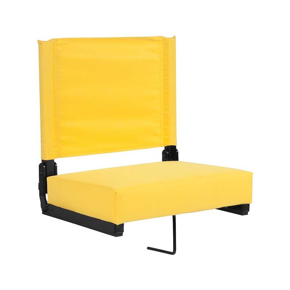 500 LB. Weight Capacity Lightweight Aluminum Frame and Ultra-Padded Seat in Yellow