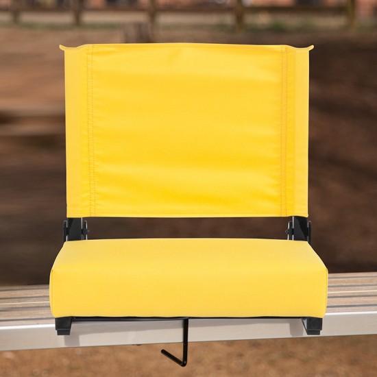 500 LB. Weight Capacity Lightweight Aluminum Frame and Ultra-Padded Seat in Yellow