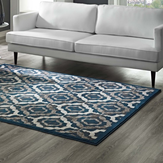 Kalinda Rustic Vintage Moroccan Trellis 8x10 Area Rug