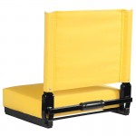 500 LB. Weight Capacity Lightweight Aluminum Frame and Ultra-Padded Seat in Yellow