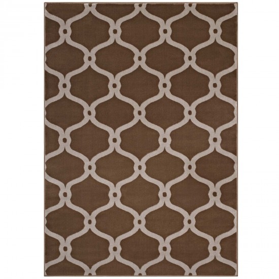 Beltara Chain Link Transitional Trellis 5x8 Area Rug