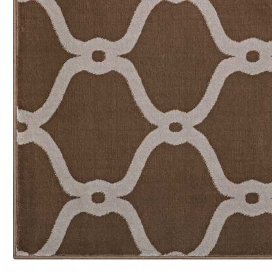 Beltara Chain Link Transitional Trellis 5x8 Area Rug