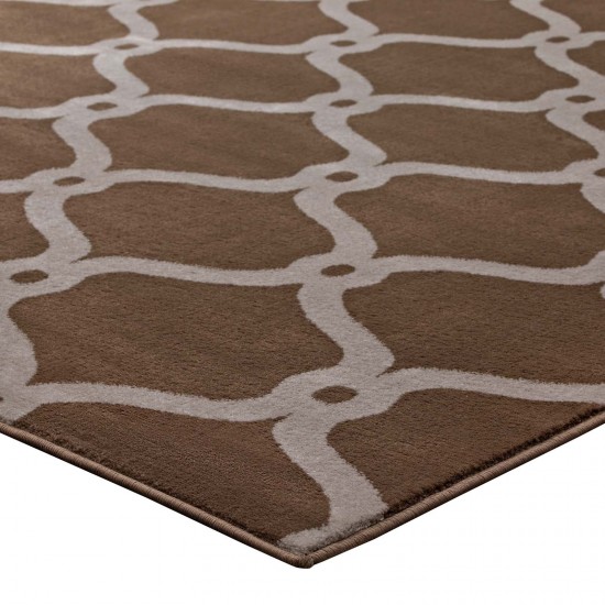 Beltara Chain Link Transitional Trellis 5x8 Area Rug