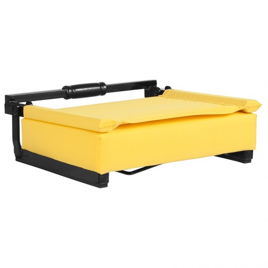 500 LB. Weight Capacity Lightweight Aluminum Frame and Ultra-Padded Seat in Yellow