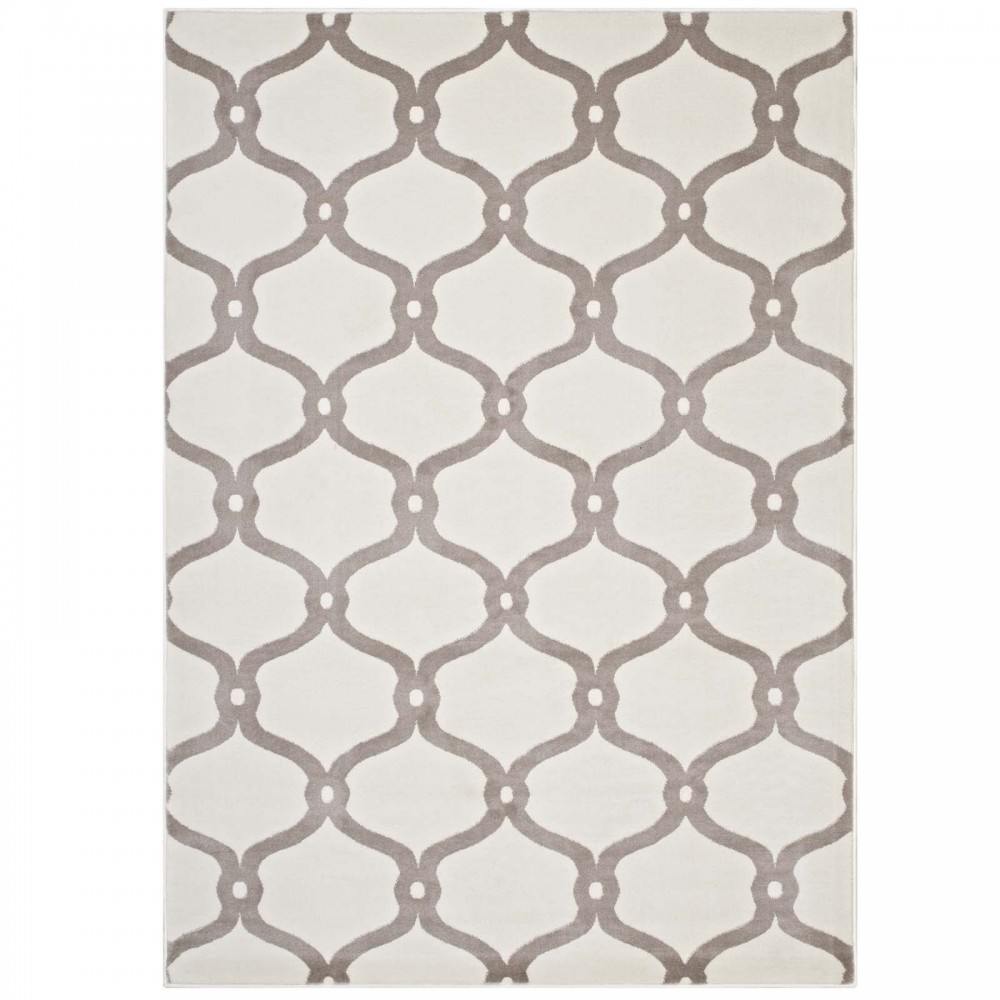 Beltara Chain Link Transitional Trellis 5x8 Area Rug