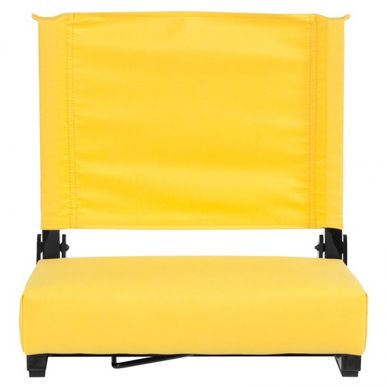500 LB. Weight Capacity Lightweight Aluminum Frame and Ultra-Padded Seat in Yellow