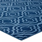 Frame Transitional Moroccan Trellis 5x8 Area Rug