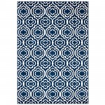 Frame Transitional Moroccan Trellis 8x10 Area Rug